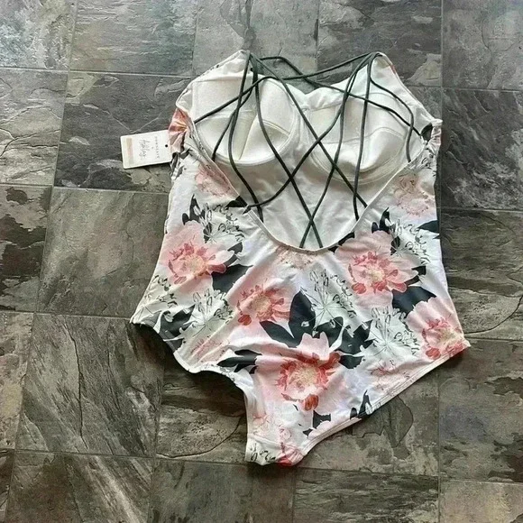 Nwt DOWNEAST x Ashley Rose Reeves Bedford One Piece SZ 2x - Picture 4 of 4